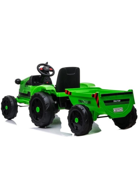 Elektriskais jāmamais traktors bērniem CH9959 Zaļš
