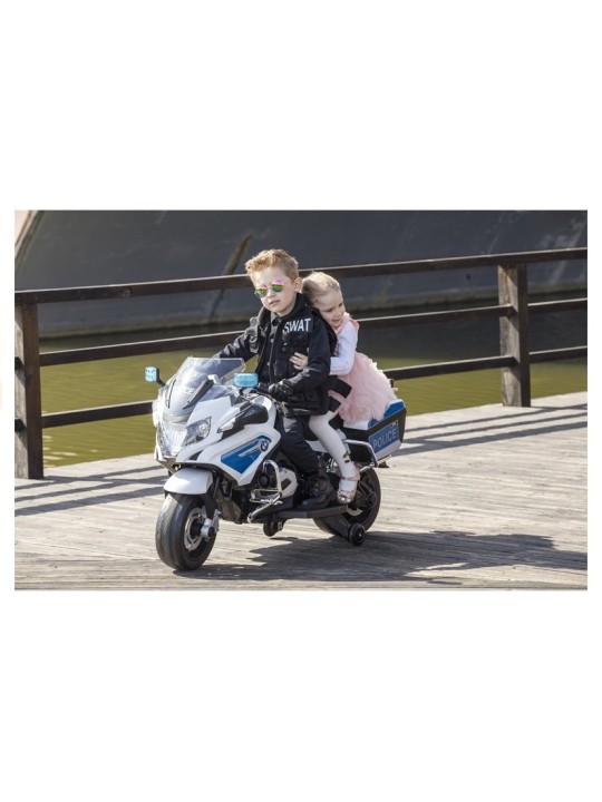 BMW Policijas Elektriskais motocikls Balts