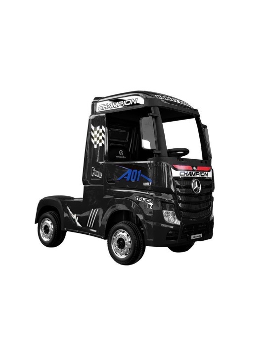 Bērnu Elektroauto Mercedes Actros Melns Krāsots MP4