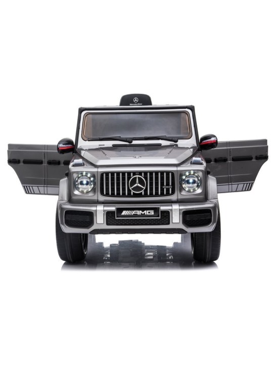 Mercedes G63 AMG Bērnu Elektroauto – Sudraba
