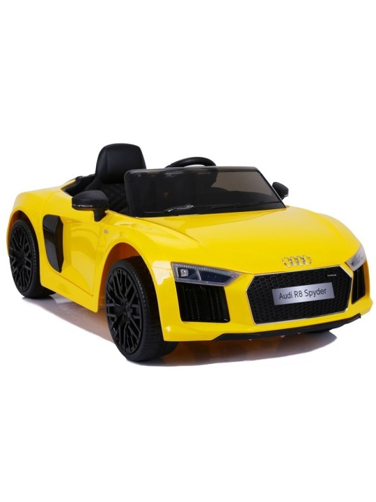 Liels Audi R8 Bērnu Elektroauto JJ2198 Dzeltens
