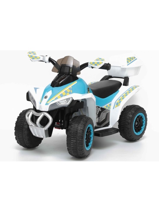 Elektriskais jāmamais Policijas Quad bērniem YSA021A Balts