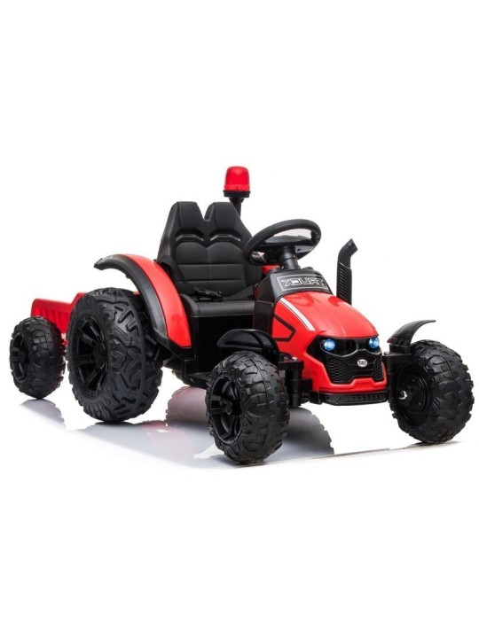 Elektriskais Traktors Bērnuz ar piekabi HZB-200 Sarkans