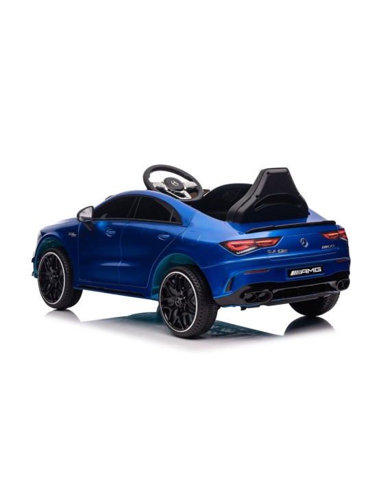 Elektroauto Bērniem Mercedes CLA 45s AMG Zils Krāsots 4x4