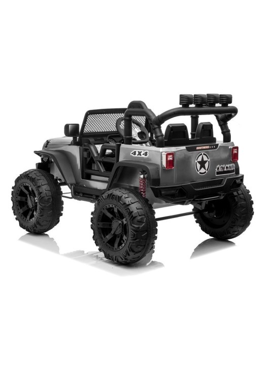 Jeep JC666 Bērnu Elektroauto Sudraba Krāsots