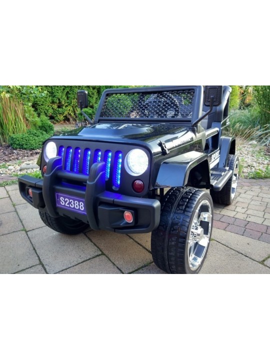 Bērnu Elektroauto S2388 Jeep Melns 4x45W