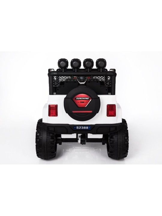 Bērnu Elektroauto S2388 Jeep Balts 4x45W