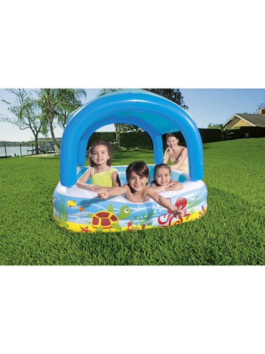 Bestway rotaļu baseins ar jumtu, 140x140x114 cm, zils, 52192
