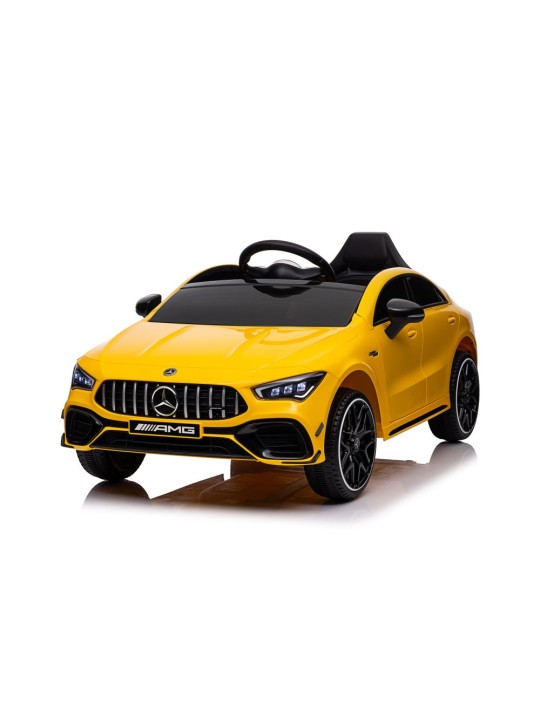 Bērnu Elektroauto Mercedes CLA 45s AMG Dzeltens 4x4