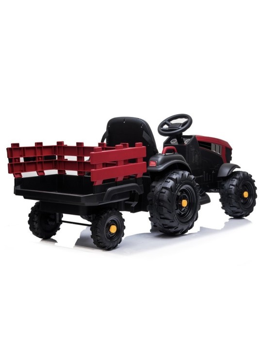 Elektriskais jāmamais traktors ar piekabi BDM0925 Sarkans