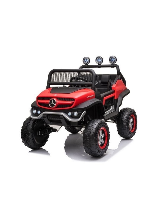 Elektriskais jāmamais Mercedes Unimog S Sarkans
