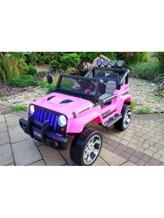 Bērnu Elektroauto S2388 Jeep Rozā 4x45W
