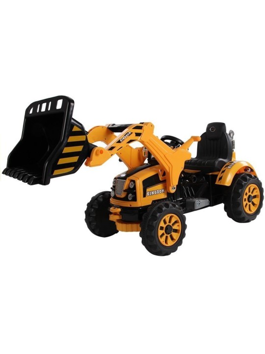 Elektriskais Traktors Bērnuz ar kausi Ekskavators Oranžs
