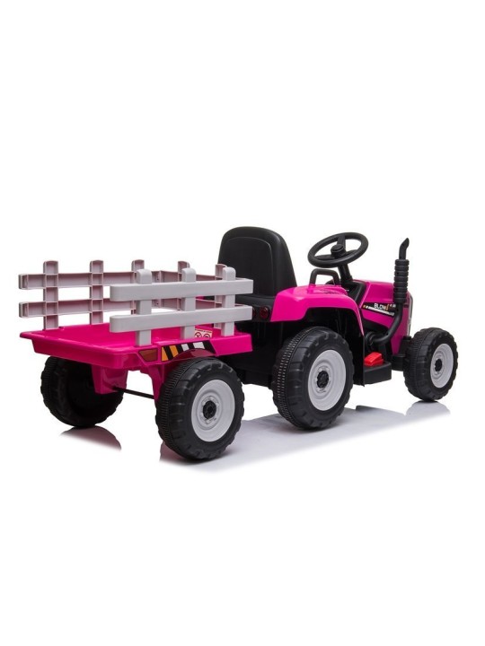 XMX611 Elektriskais jāmamais traktors Rozā