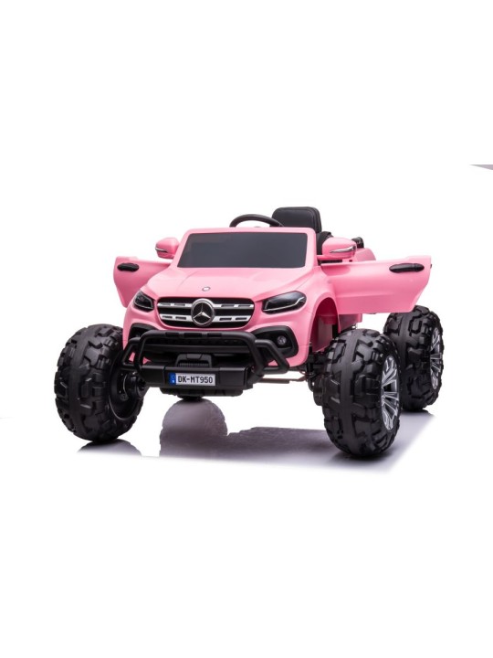Elektriskais jāmamais Mercedes DK-MT950 4x4 Gaišs Rozā
