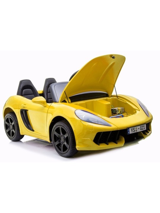 YSA021A Bērnu Elektroauto Dzeltens Krāsots