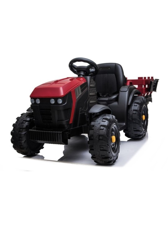 Elektriskais jāmamais traktors ar piekabi BDM0925 Sarkans