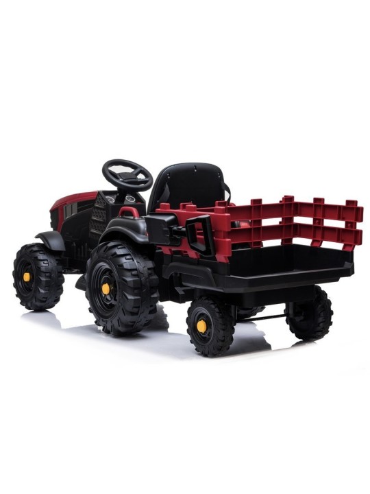 Elektriskais jāmamais traktors ar piekabi BDM0925 Sarkans