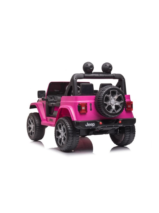 Elektriskais jāmamais Jeep Wrangler Rubicon DK-JWR555 Rozā