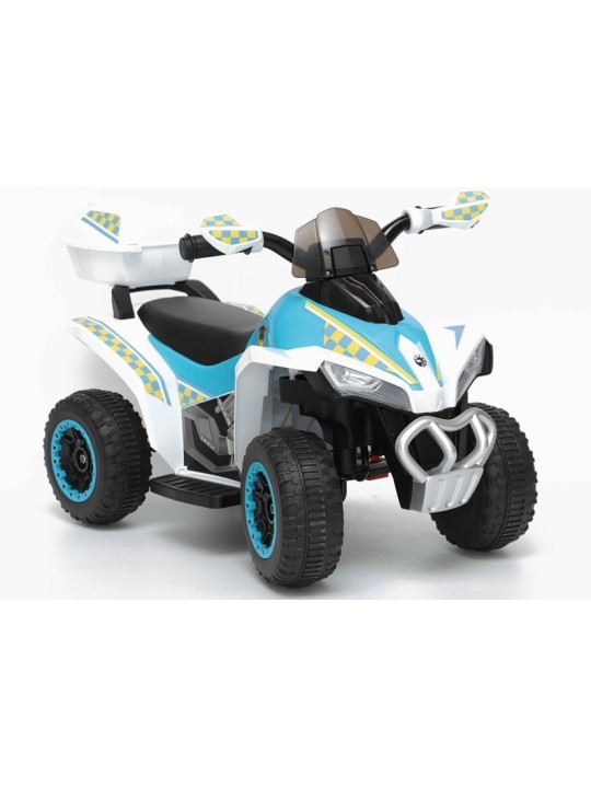 Elektriskais jāmamais Policijas Quad bērniem YSA021A Balts