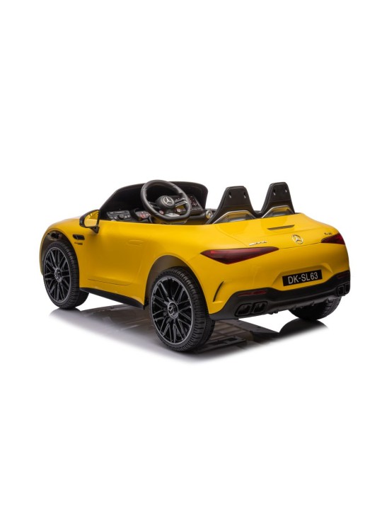 Mercedes AMG SL63 Elektroauto Bērniem, Dzeltens Krāsots