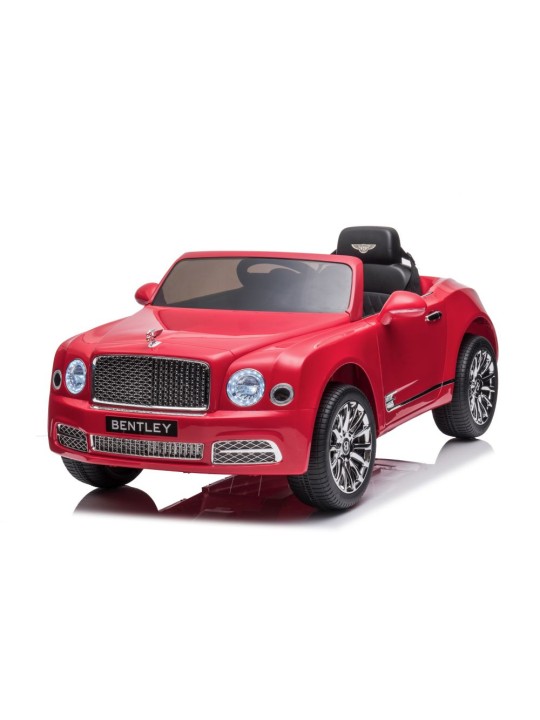 Bērnu Elektroauto Bentley Mulsanne Sarkans Krāsots