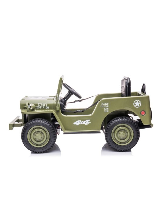 Bērnu Elektroauto JH-103 Olīvu Zaļš 4x4