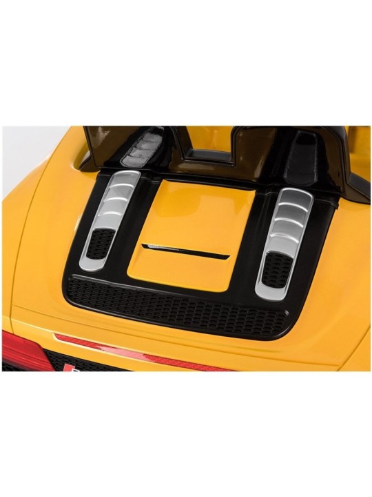 Audi R8 Spyder Dzeltens Bērnu Elektroauto Krāsots