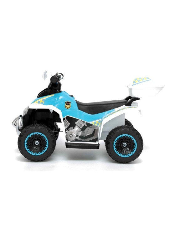 Elektriskais jāmamais Policijas Quad bērniem YSA021A Balts