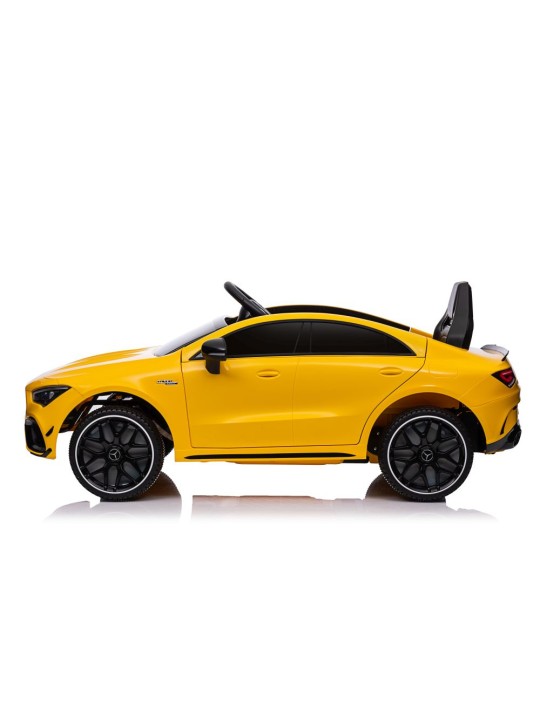 Bērnu Elektroauto Mercedes CLA 45s AMG Dzeltens 4x4