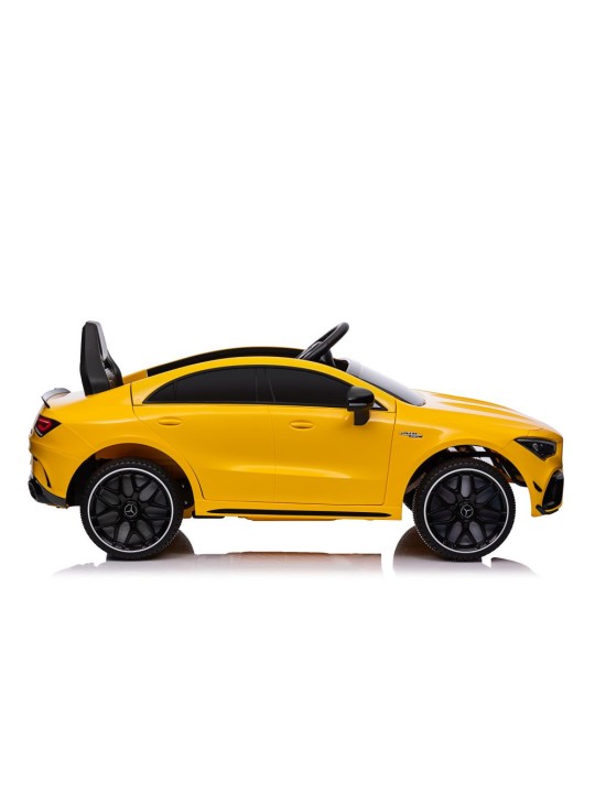 Bērnu Elektroauto Mercedes CLA 45s AMG Dzeltens 4x4