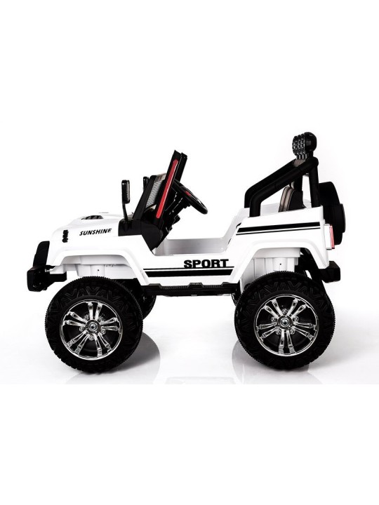Bērnu Elektroauto S2388 Jeep Balts 4x45W