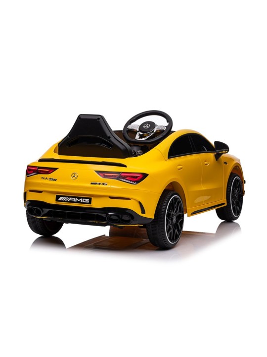 Bērnu Elektroauto Mercedes CLA 45s AMG Dzeltens 4x4
