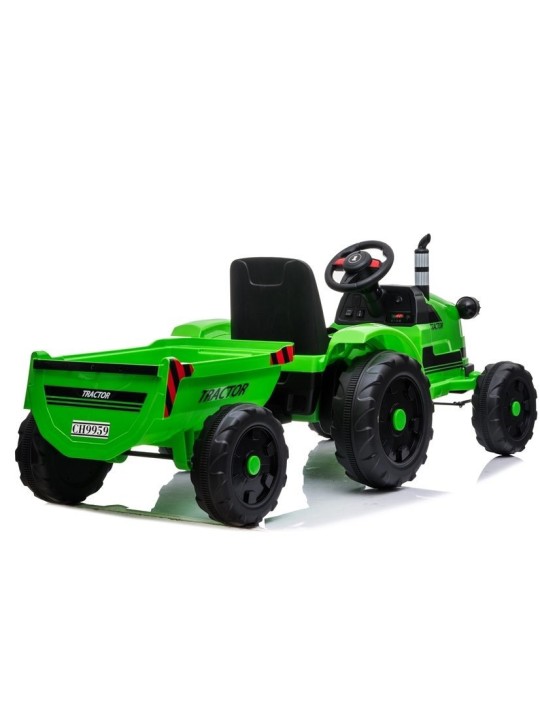 Elektriskais jāmamais traktors bērniem CH9959 Zaļš