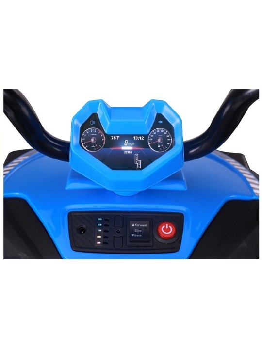 S601 Zils Elektriskais jāmamais Quad bērniem