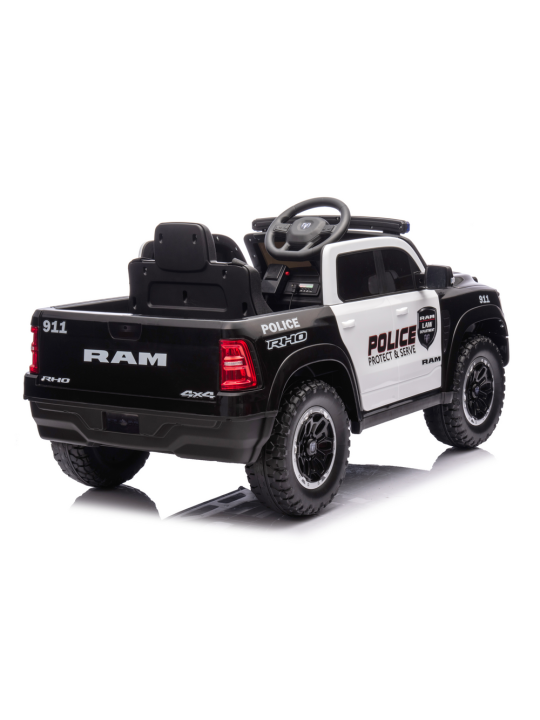 Elektroauto Bērniem ZB618P Dodge Ram Policijas Melns