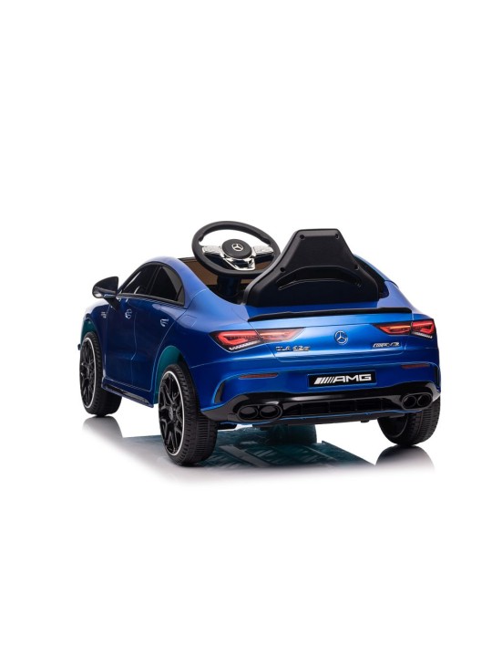 Elektroauto Bērniem Mercedes CLA 45s AMG Zils Krāsots 4x4