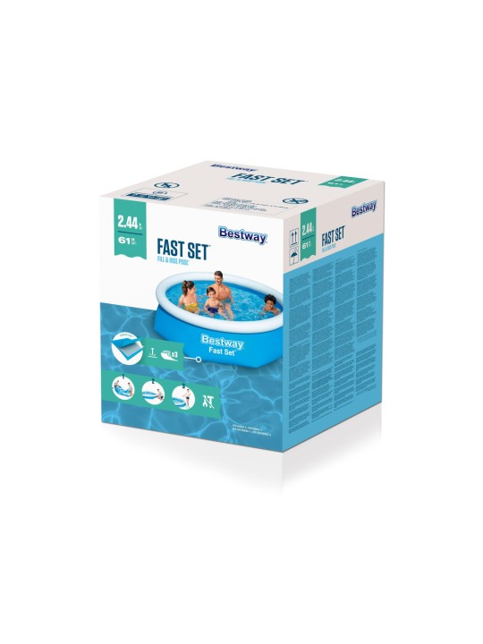 Bestway Fast Set piepūšamais baseins, apaļš, 244x66 cm, 57265