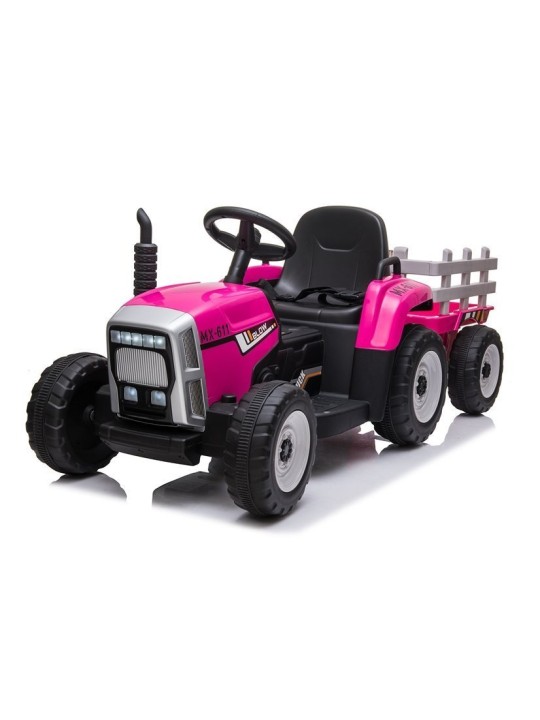 XMX611 Elektriskais jāmamais traktors Rozā