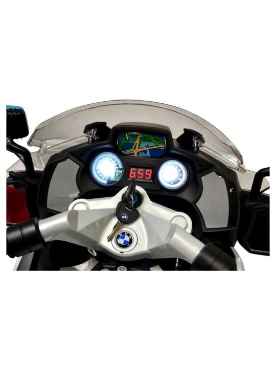 Elektriskais Motocikls Bērniem BMW R1200 Policija Sudraba