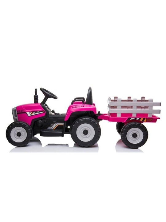 XMX611 Elektriskais jāmamais traktors Rozā