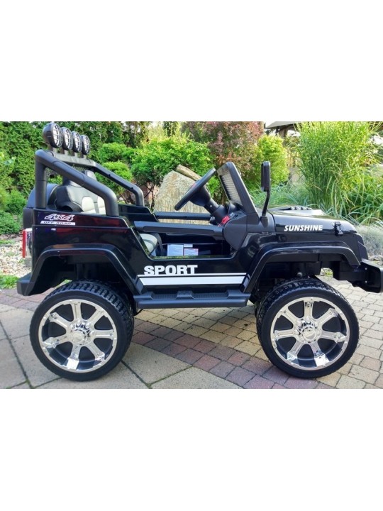 Bērnu Elektroauto S2388 Jeep Melns 4x45W