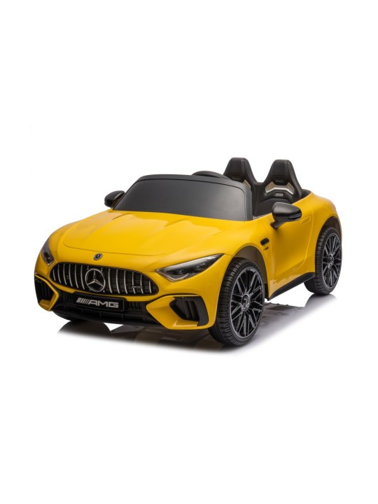 Mercedes AMG SL63 Elektroauto Bērniem, Dzeltens Krāsots
