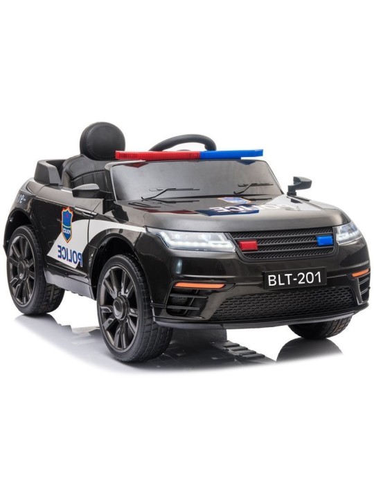 Bērnu Elektroauto BLT-201 Policija Melns