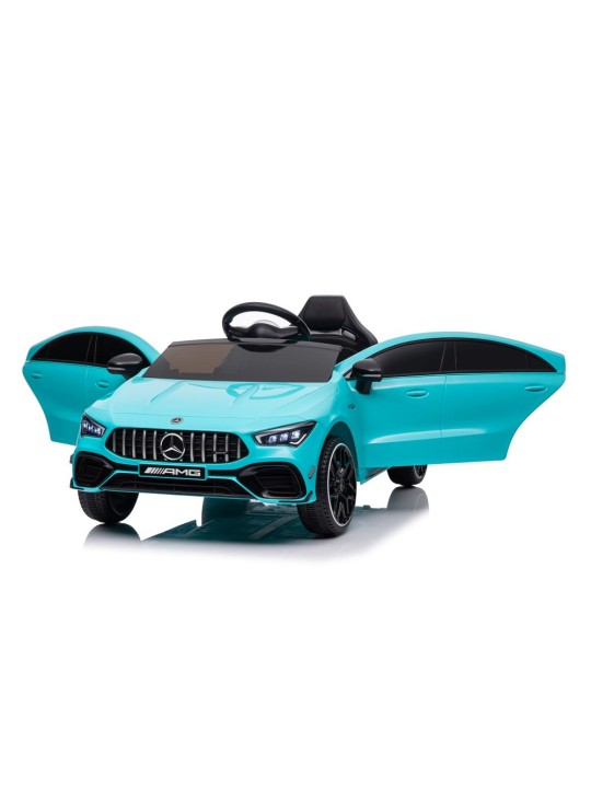 Bērnu Elektroauto Mercedes CLA 45s AMG Tirkīza 4x4