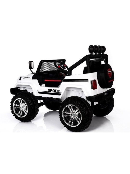 Bērnu Elektroauto S2388 Jeep Balts 4x45W