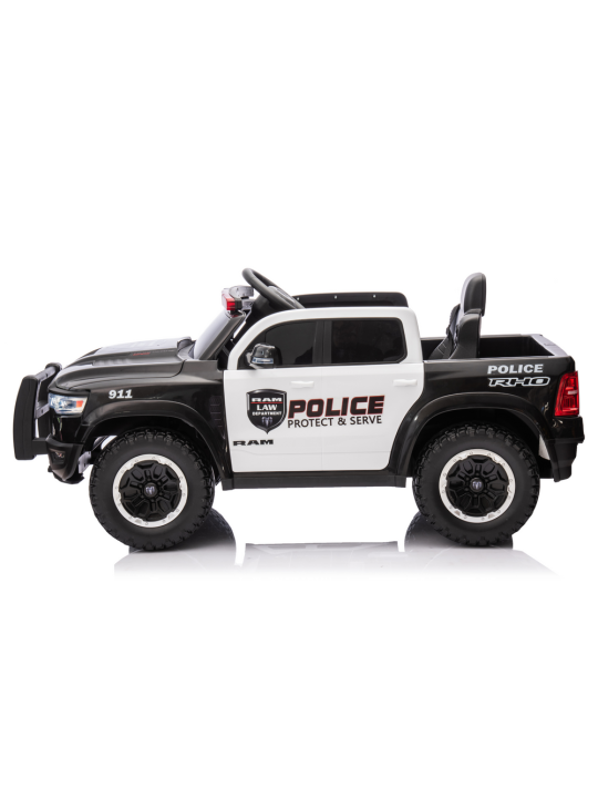 Elektroauto Bērniem ZB618P Dodge Ram Policijas Melns