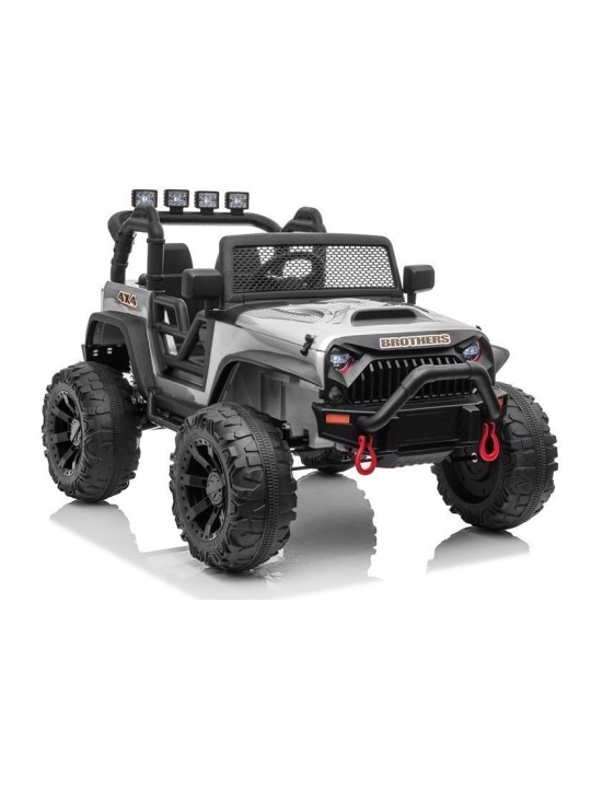 Jeep JC666 Bērnu Elektroauto Sudraba Krāsots