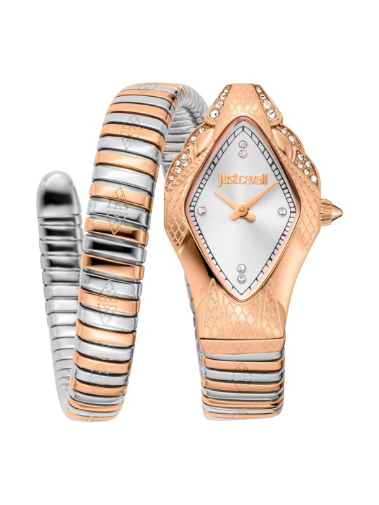 Just Cavalli Signature Snake Ferocious JC1L306M0075 Sieviešu Rokas Pulkstenis