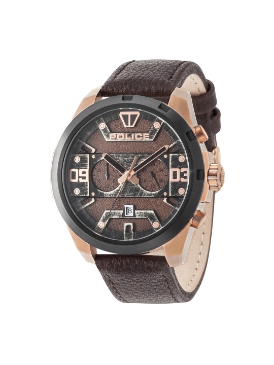 Police Dash PL.15365JSRB/12 Vīriešu Rokas Pulkstenis Dualtimer